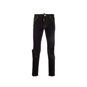 Dsquared² Cotton Jeans Denim Men Black Bottoms